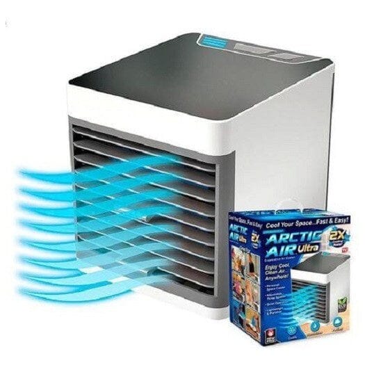 Mini Ar-condicionado -Refrigerador de Ar Portátil: Frescor Personalizado com LED e Umidificação Refrigerador de Ar Portátil:4545 globaladel.com 