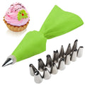 Bico de Cupcake acessórios para confeitaria Loja Global Adel 16PCS Verde 
