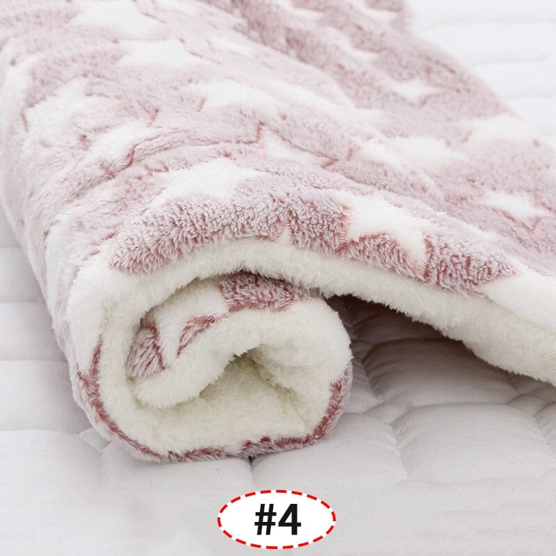 Cobertor para cachorro de estimação Conforto Colchão Quente Loja Global Adel Estrela Rosa 49x32cm 