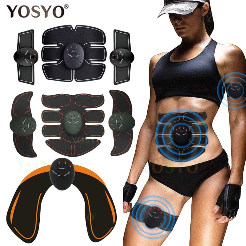 EMS Wireless Muscle Stimulator Trainer Smart Fitness Abdominal Training Electric Weight Loss Stickers Body Slimming Massager 0 Global Adel 
