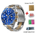 Smart Watch Men Multifunction Smartwatch 2022 Fitness Sports Waterproof Watches AW12 Steel Wrist Clock Bluetooth Call Connected 0 Global Adel Blue gold9 China 